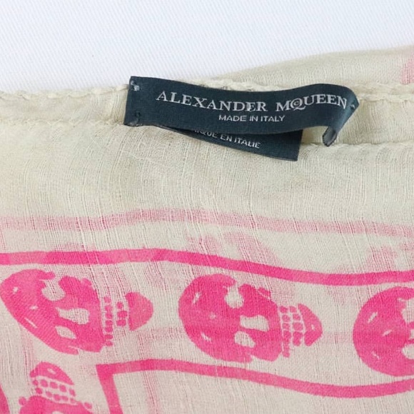 ALEXANDER MCQUEEN Classic Silk Chiffon Scarf - Picture 4 of 5